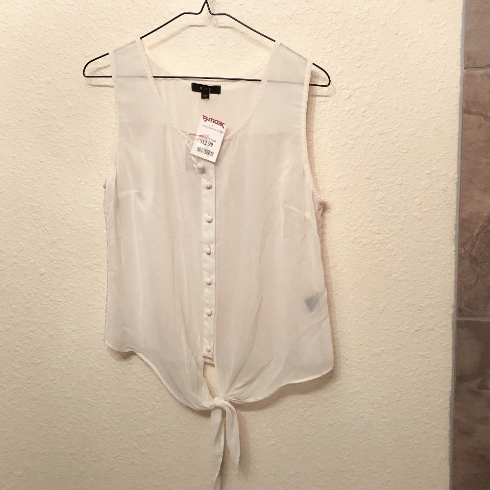 Sheer Blouse Top Sexy Lace crochet back boho crop